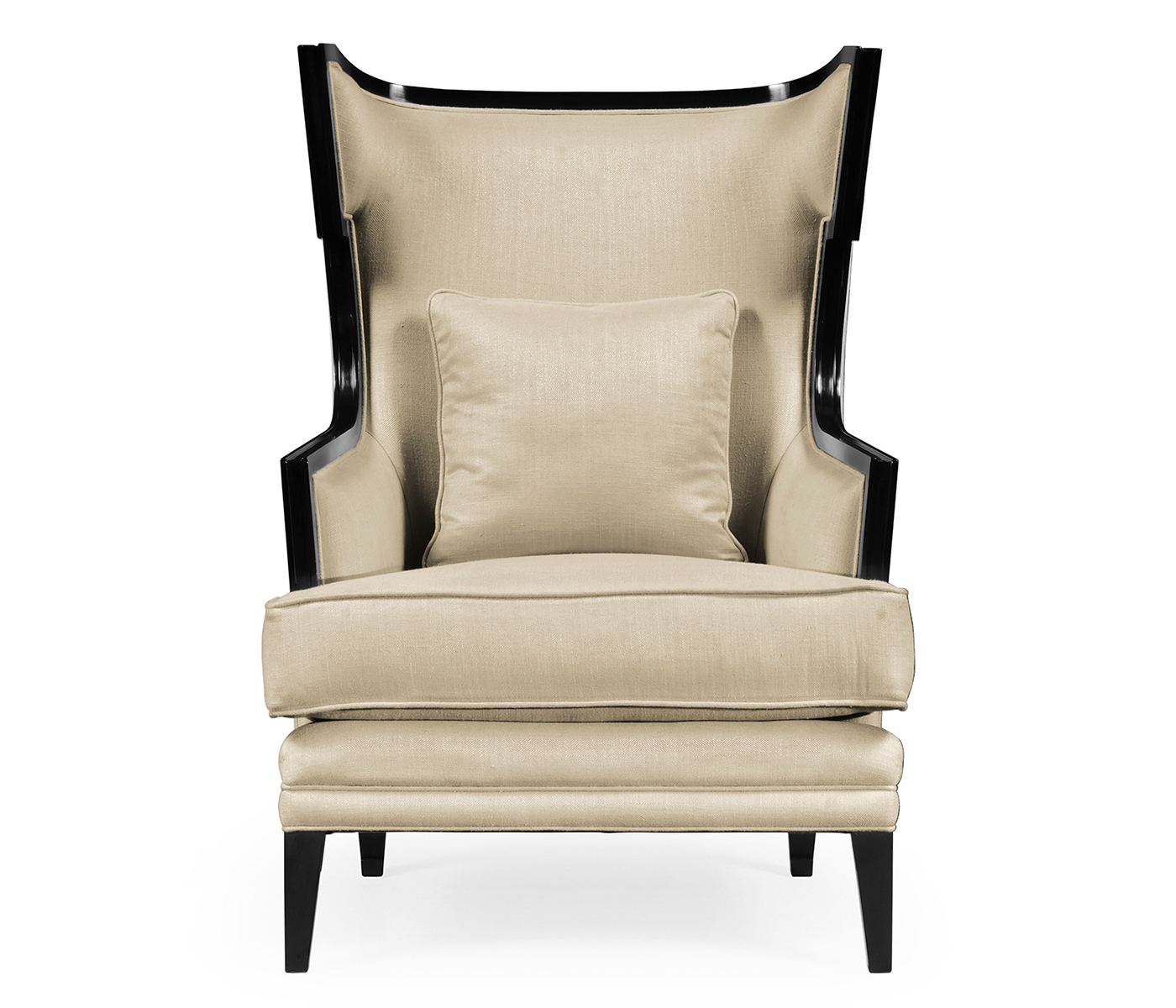 Biedermeier Greek Key Black Occasional Chair