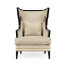 Biedermeier Greek Key Black Occasional Chair