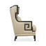Biedermeier Greek Key Black Occasional Chair