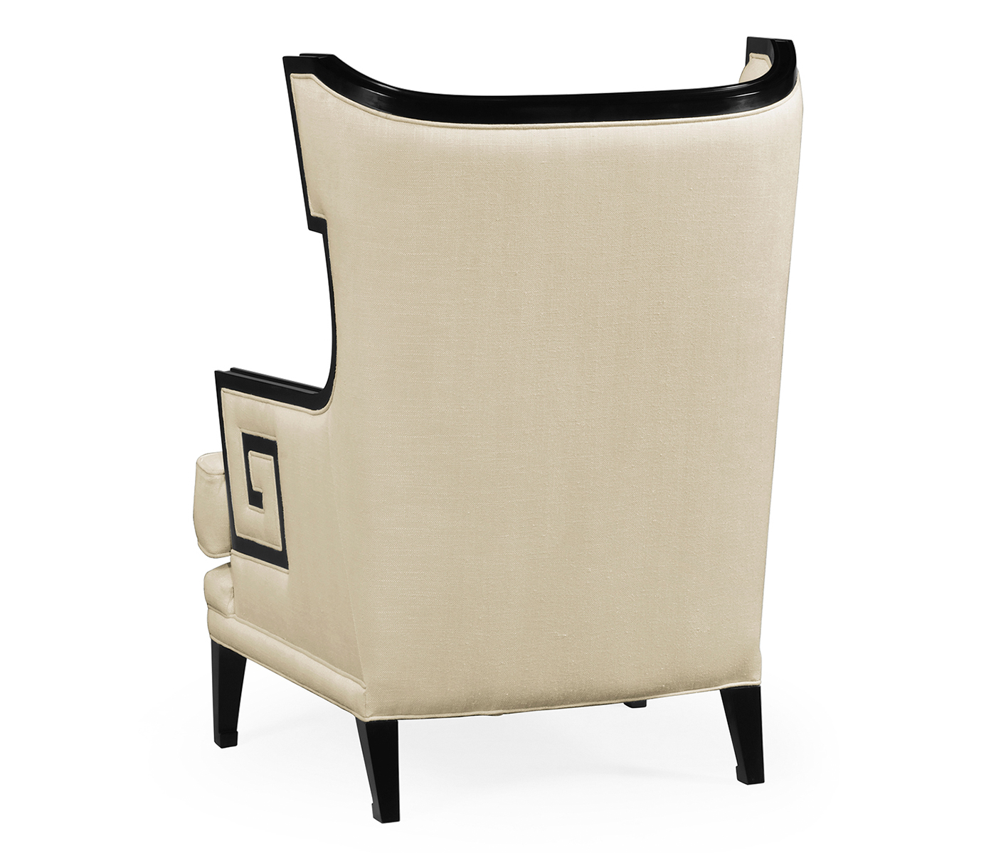 Biedermeier Greek Key Black Occasional Chair