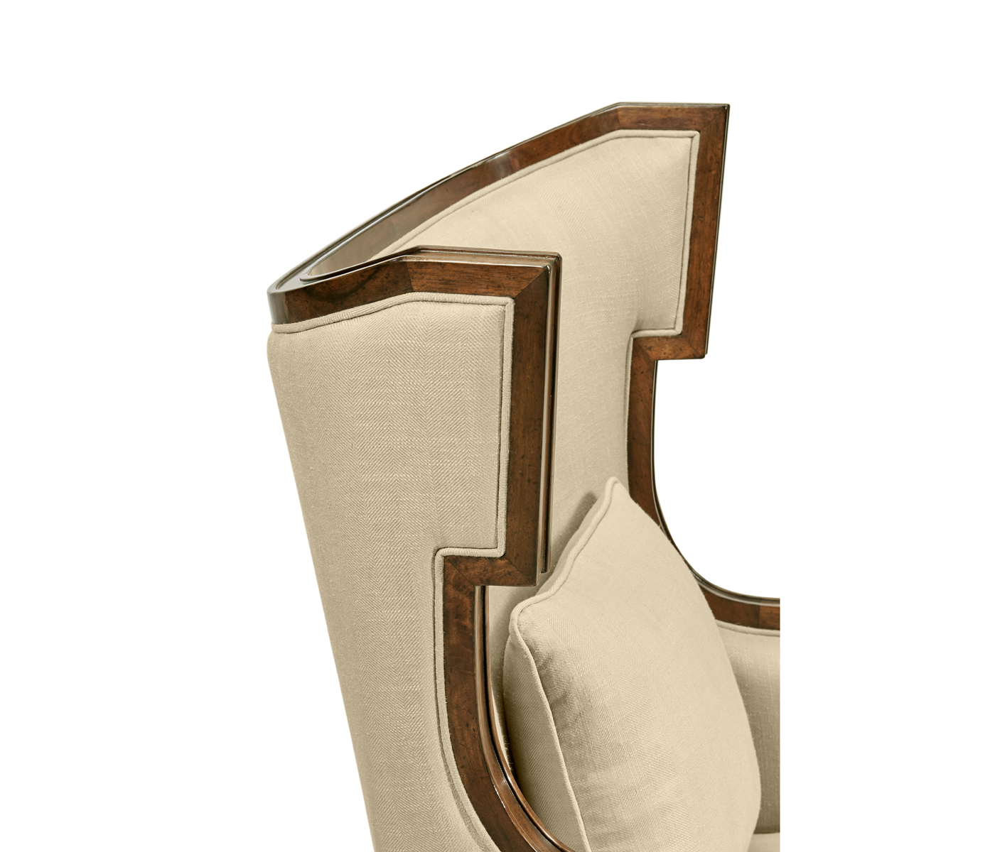 Biedermeier Greek Key Walnut Occasional Chair