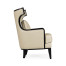 Biedermeier Greek Revival Formal Black Occasional Chair