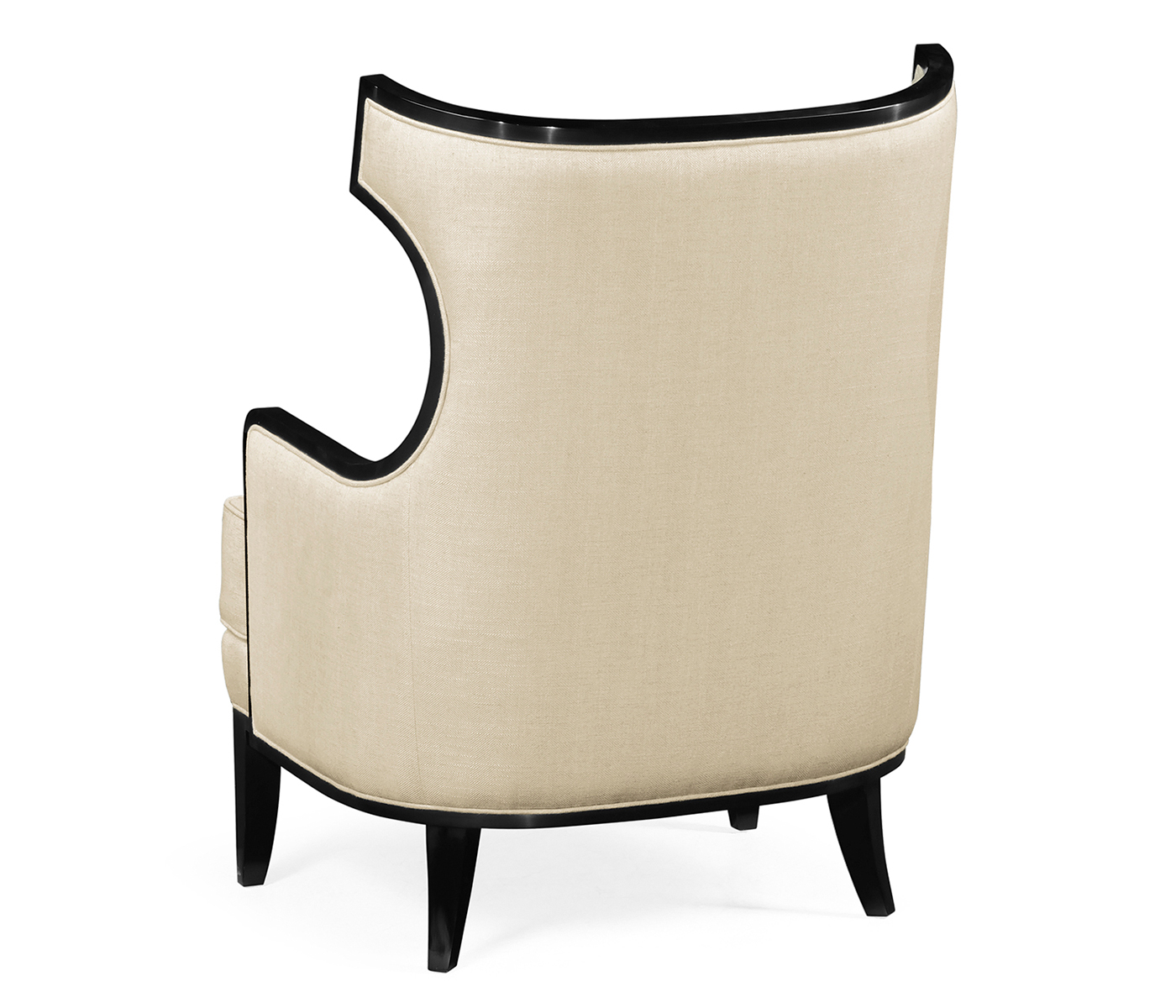 Biedermeier Greek Revival Formal Black Occasional Chair