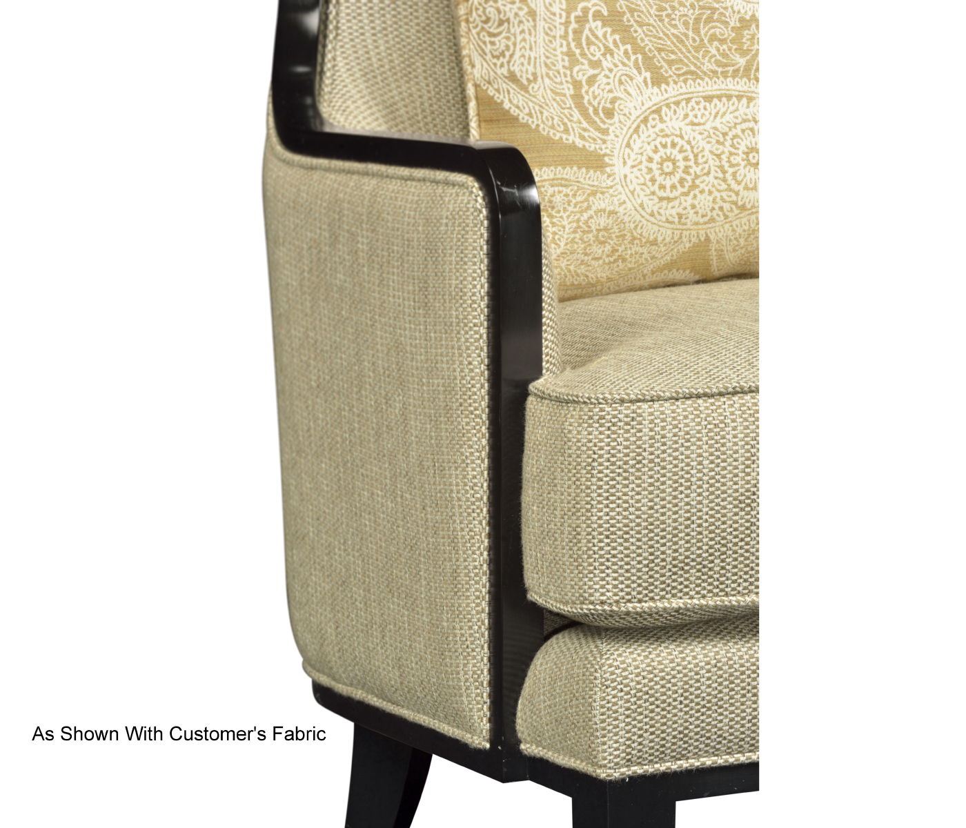 Biedermeier Greek Revival Formal Black Occasional Chair