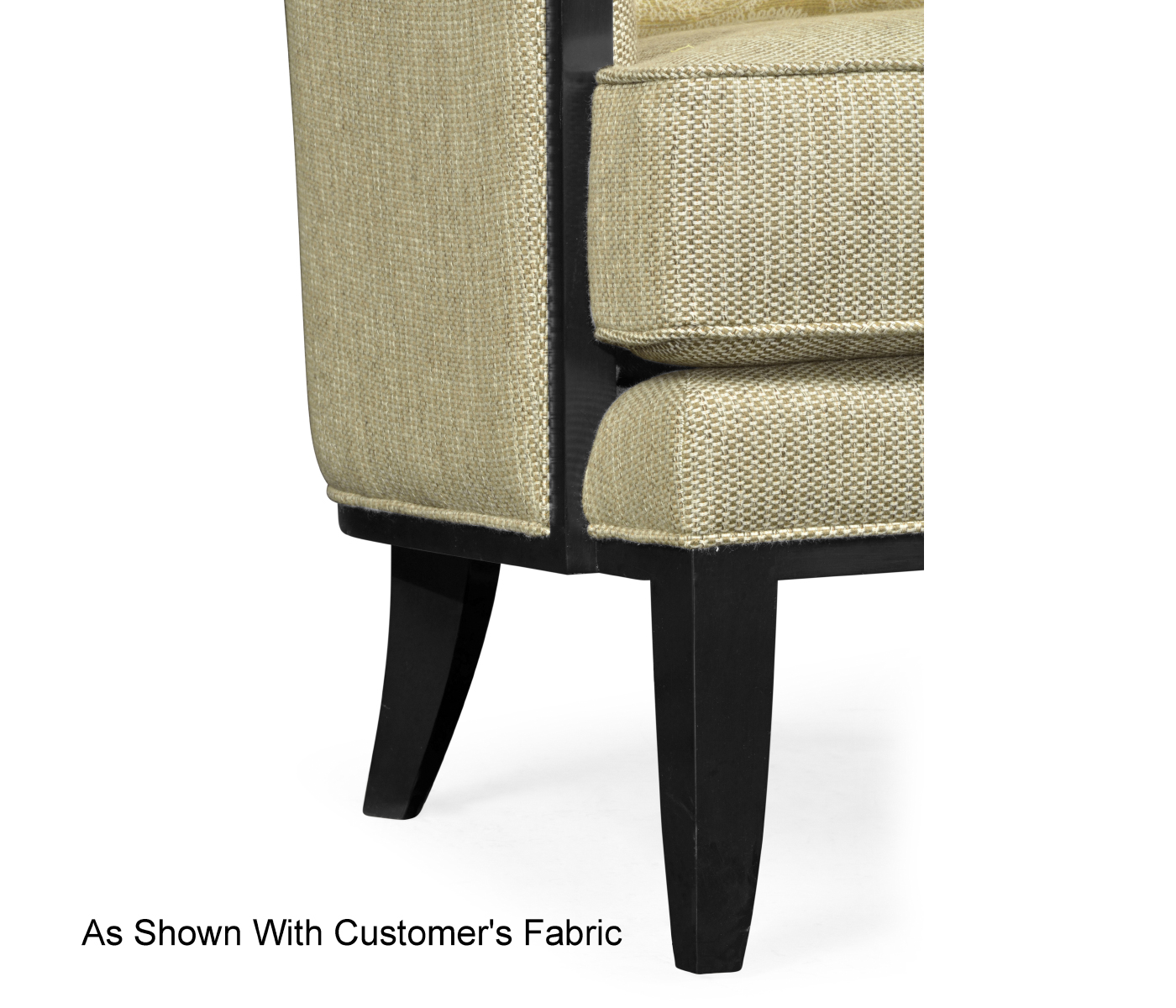 Biedermeier Greek Revival Formal Black Occasional Chair