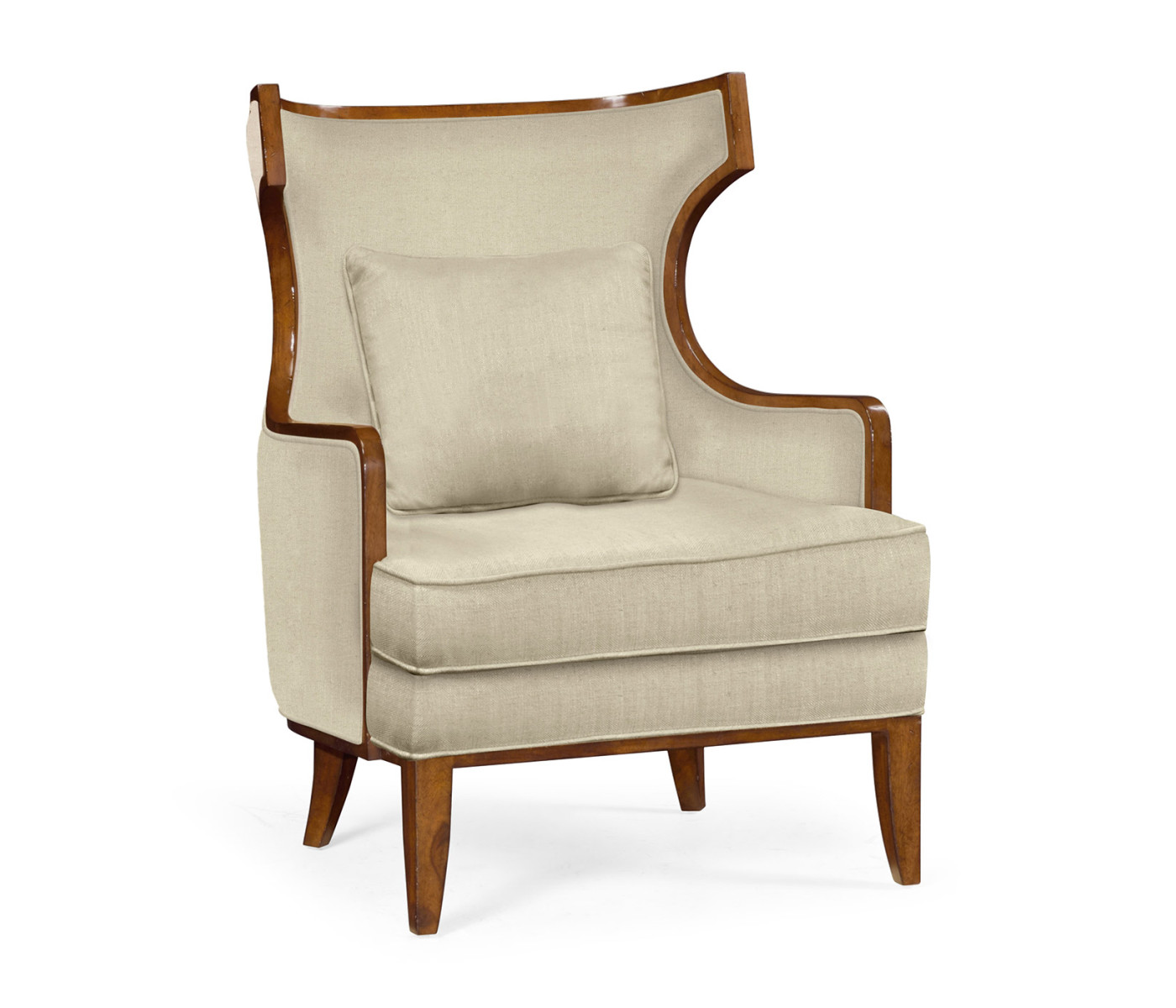 Biedermeier Greek Revival Walnut Occasional Chair