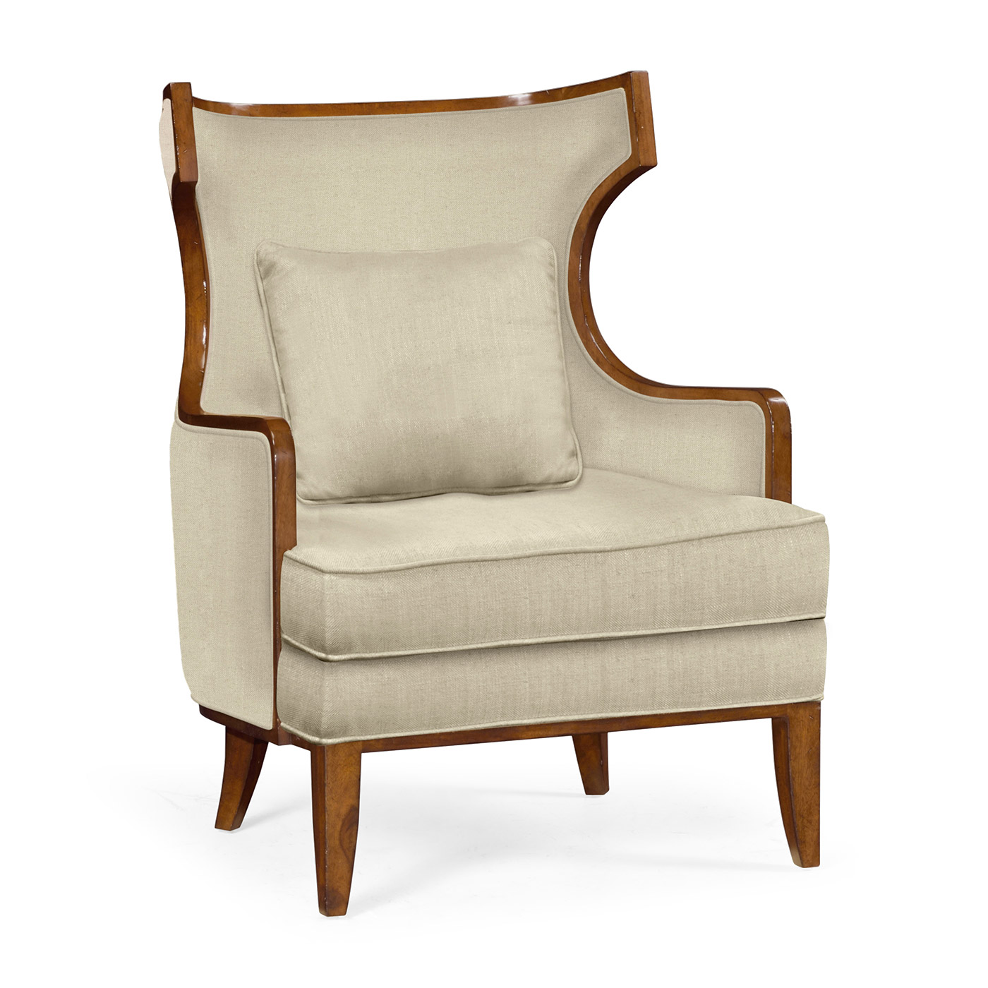 Biedermeier Greek Revival Walnut Occasional Chair