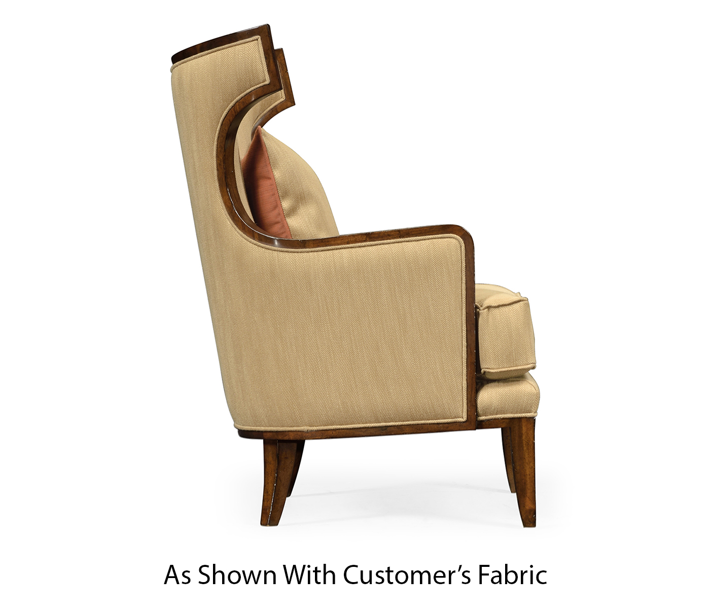 Biedermeier Greek Revival Walnut Occasional Chair