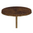 Small Round Dark Santos & Brass Wine table