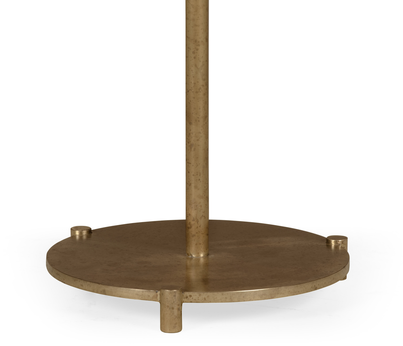 Small Round Dark Santos & Brass Wine table