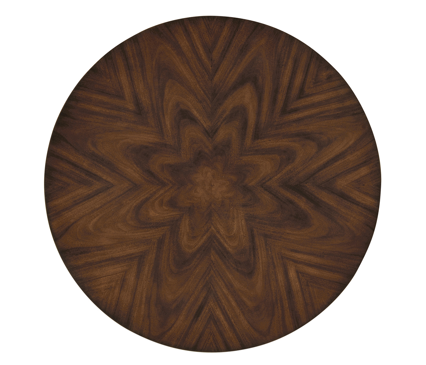 Small Round Dark Santos End Table