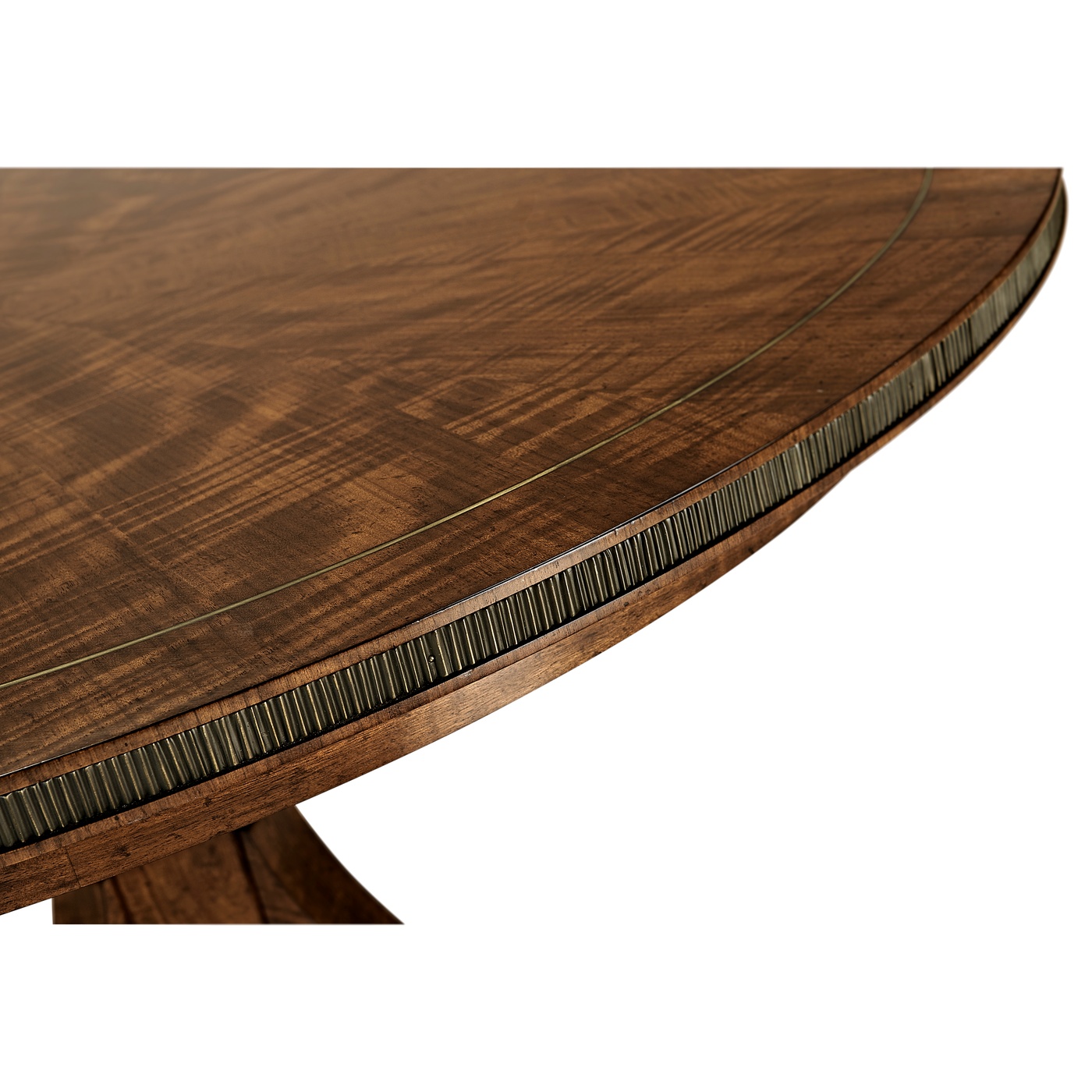 Round Caledonian Daniella & Burl Walnut Dining Table 54