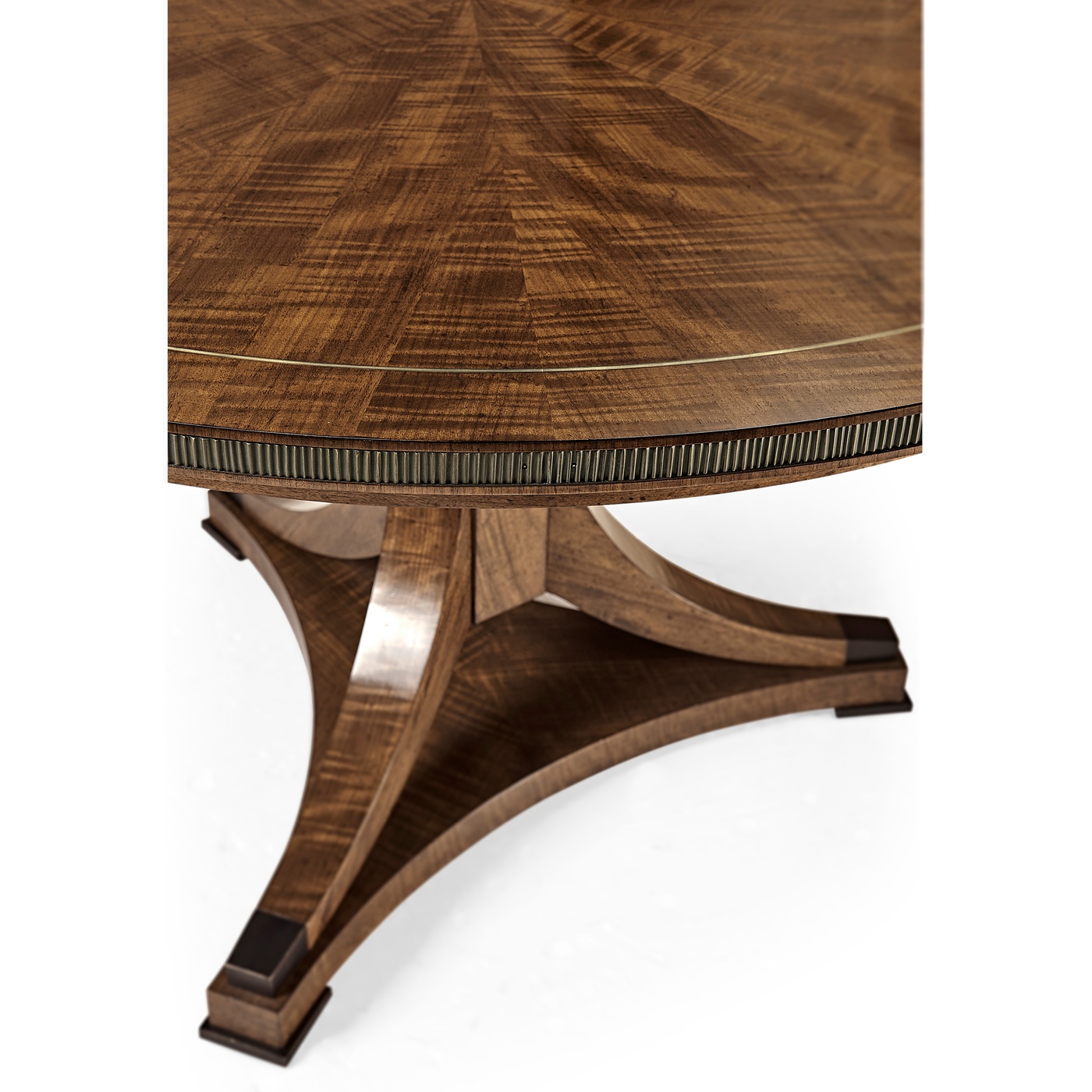 Round Caledonian Daniella & Burl Walnut Dining Table 54