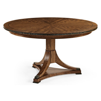 Round Caledonian Daniella & Burl Walnut Dining Table 54
