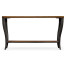 Rectangular Curved Daniella and Burl Walnut Console Table