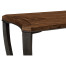 Rectangular Curved Daniella and Burl Walnut Console Table