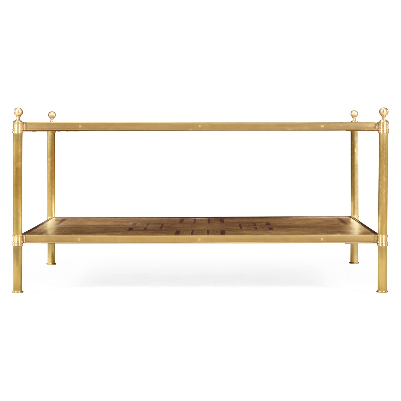 Large Square English Brown Oak Coffee Table