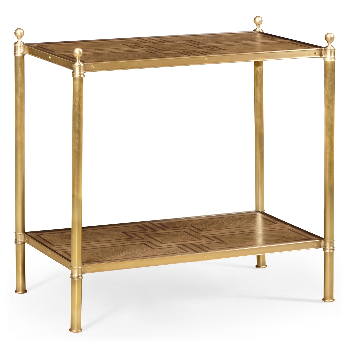 Rectangular English Brown Oak Side Table