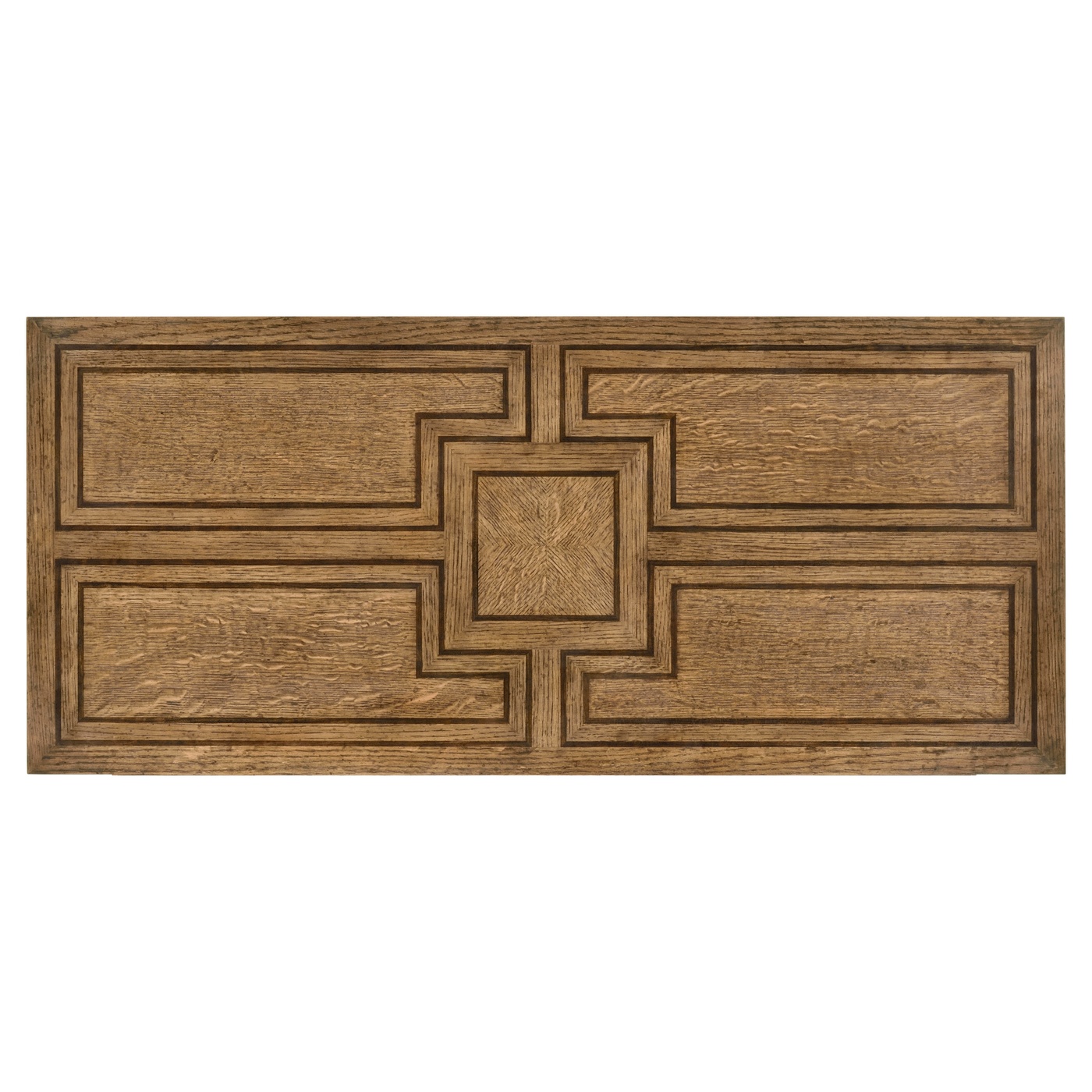 Rectangular English Brown Oak Chest of Drawers