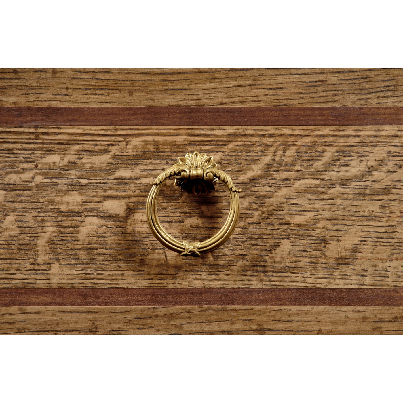 Rectangular English Brown Oak Chest of Drawers