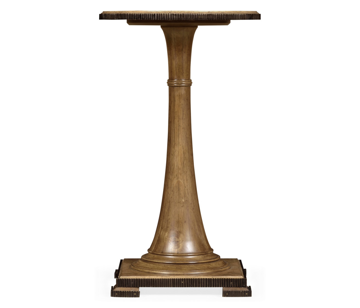 Small Round English Brown Oak Wine Table
