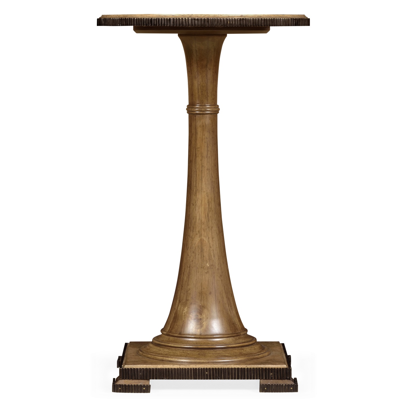 Small Round English Brown Oak Wine Table