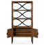 Daniella & Burl Walnut Three-Tier Bookcase