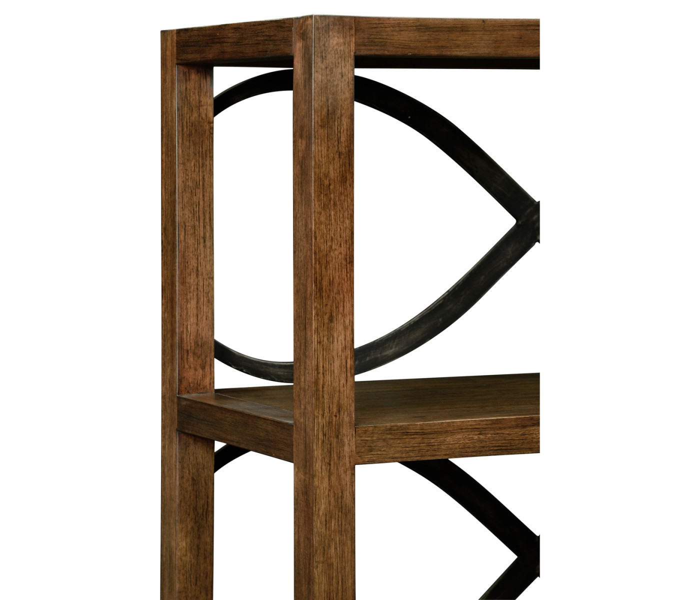 Daniella & Burl Walnut Three-Tier Bookcase