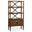 Daniella & Burl Walnut Three-Tier Bookcase