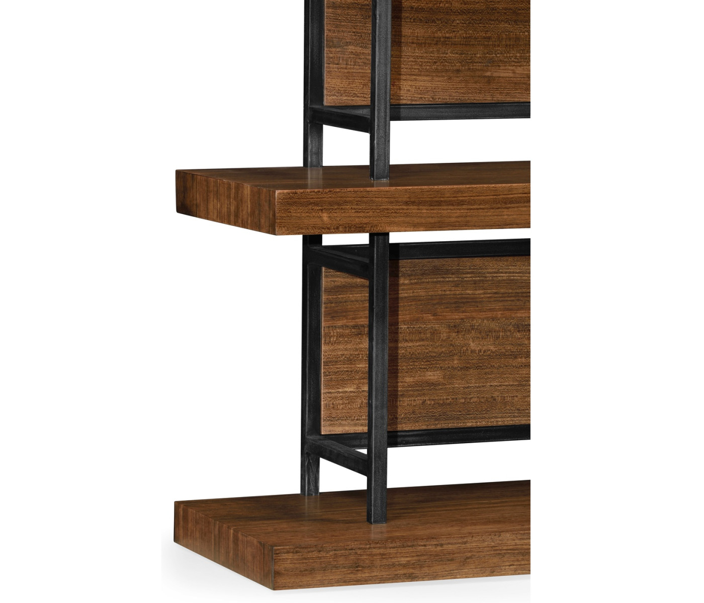 Rectangular Daniella & Burl Walnut Six-Tier Étagère