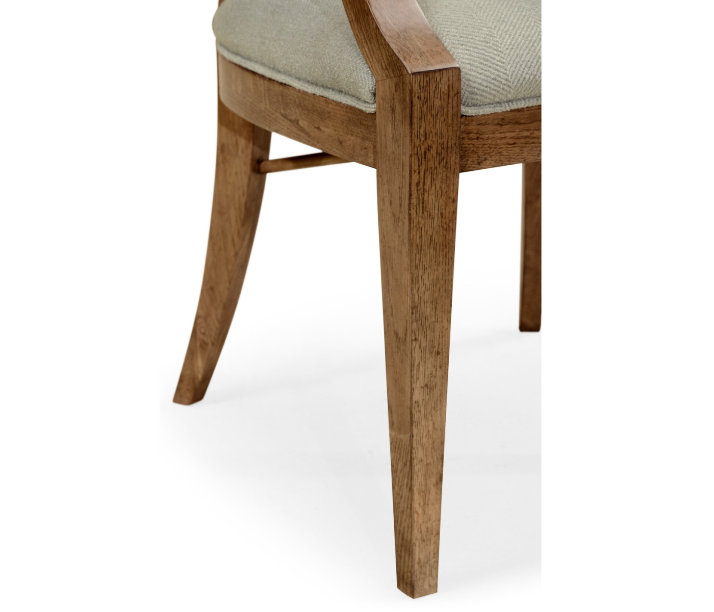 Shield Back English Brown Oak Dining Arm Chair