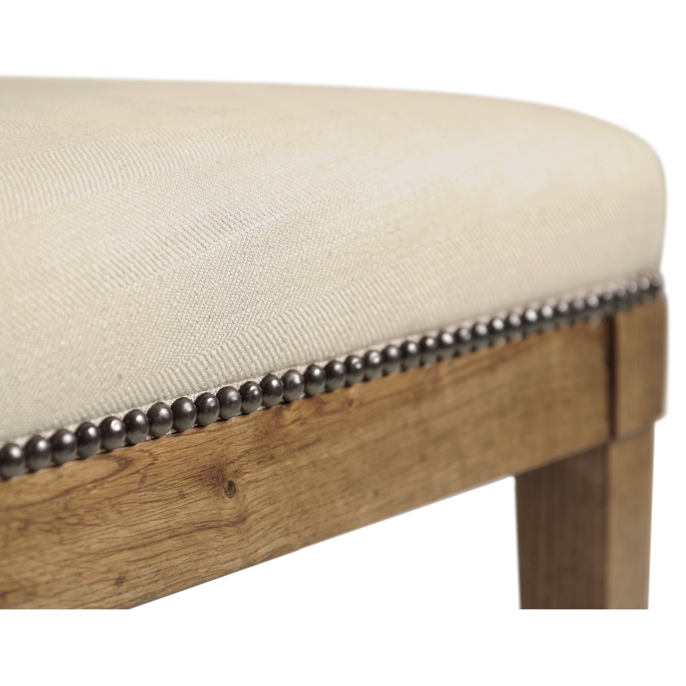 Cut-Out English Brown Oak Dining Side Chair