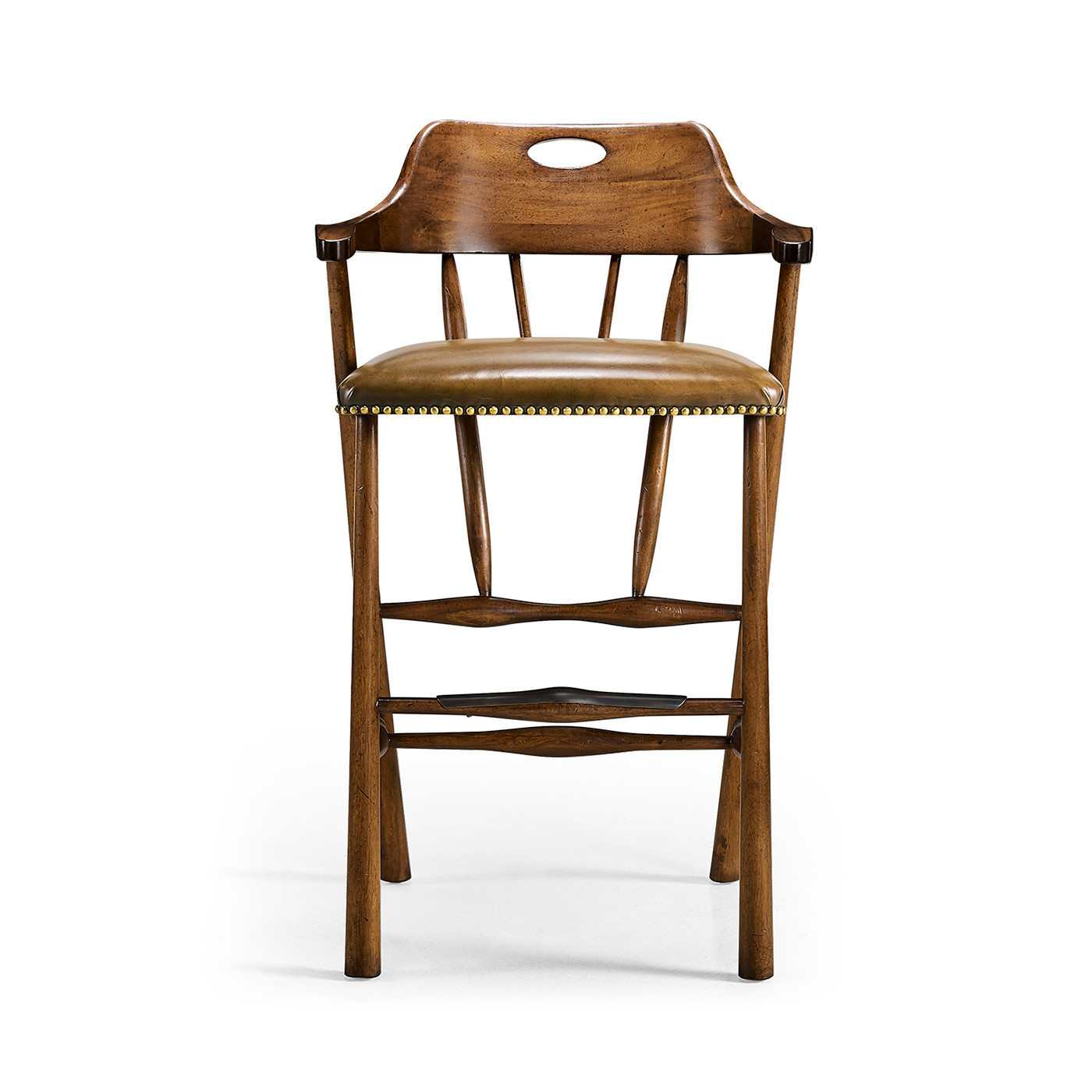 Smokers Style Country Walnut Bar Stool