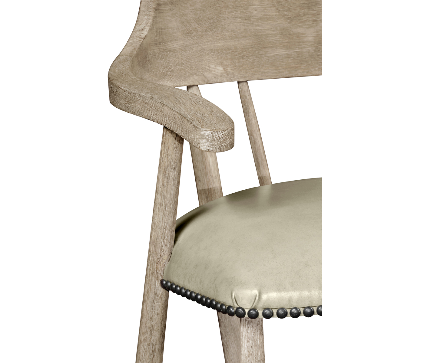 Smokers Style Grey Oak Bar Stool