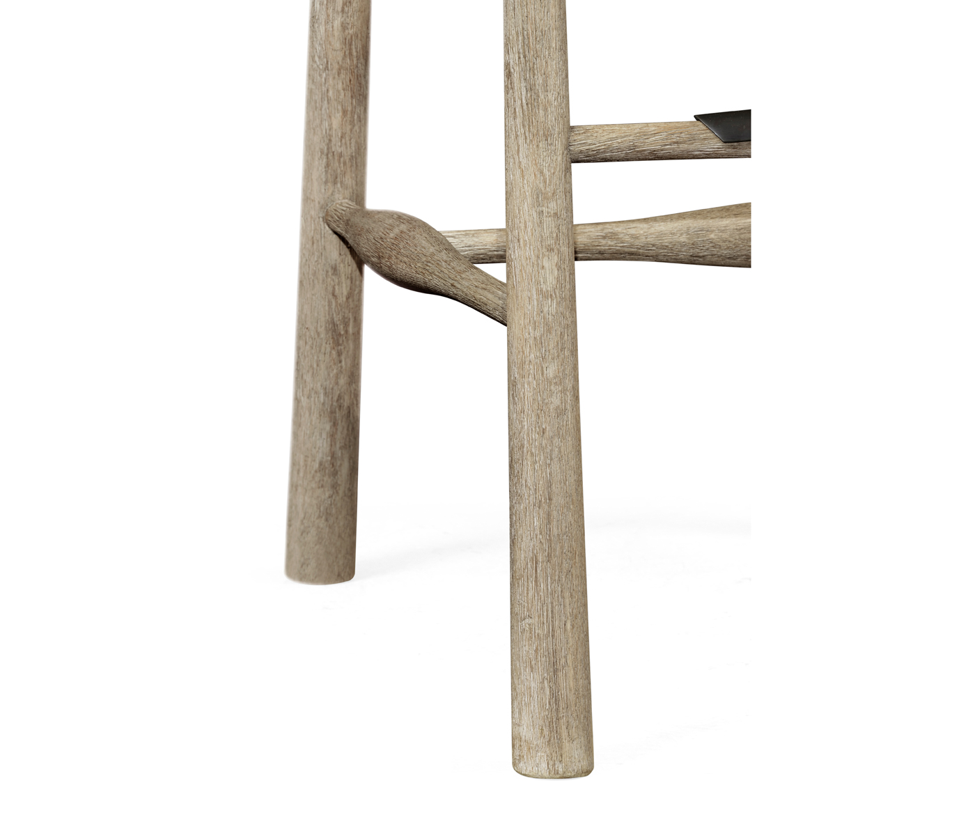 Smokers Style Grey Oak Bar Stool