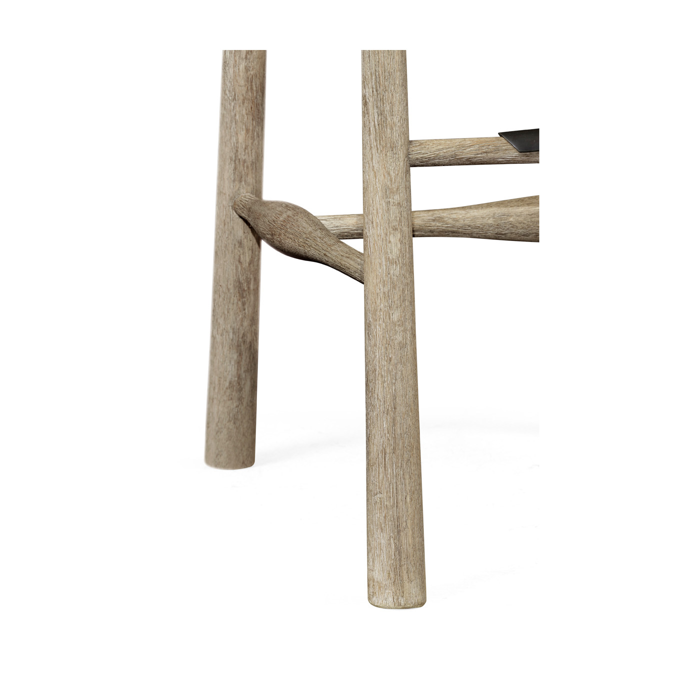 Smokers Style Grey Oak Bar Stool