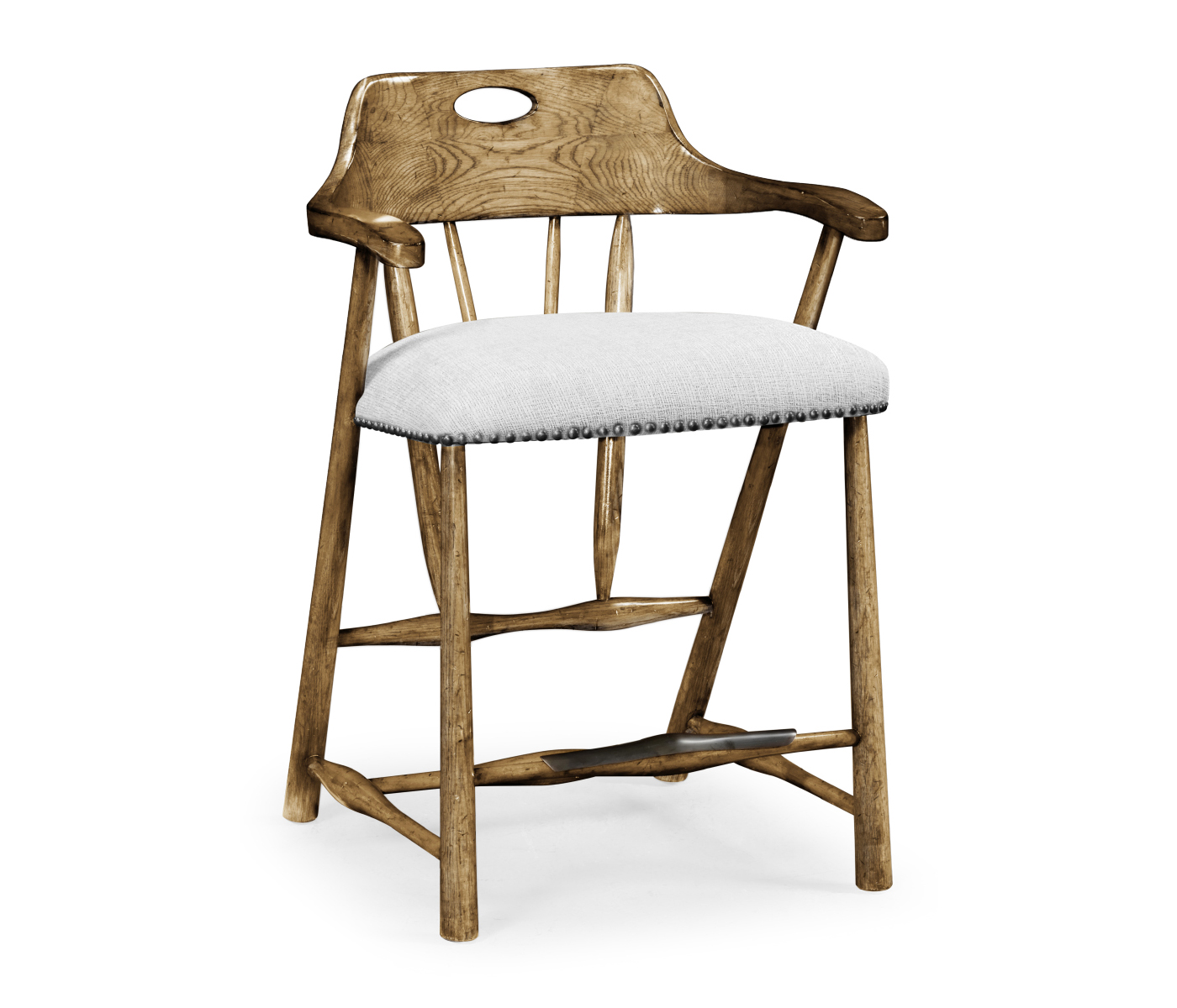 Smokers Style Medium Driftwood Counter Stool