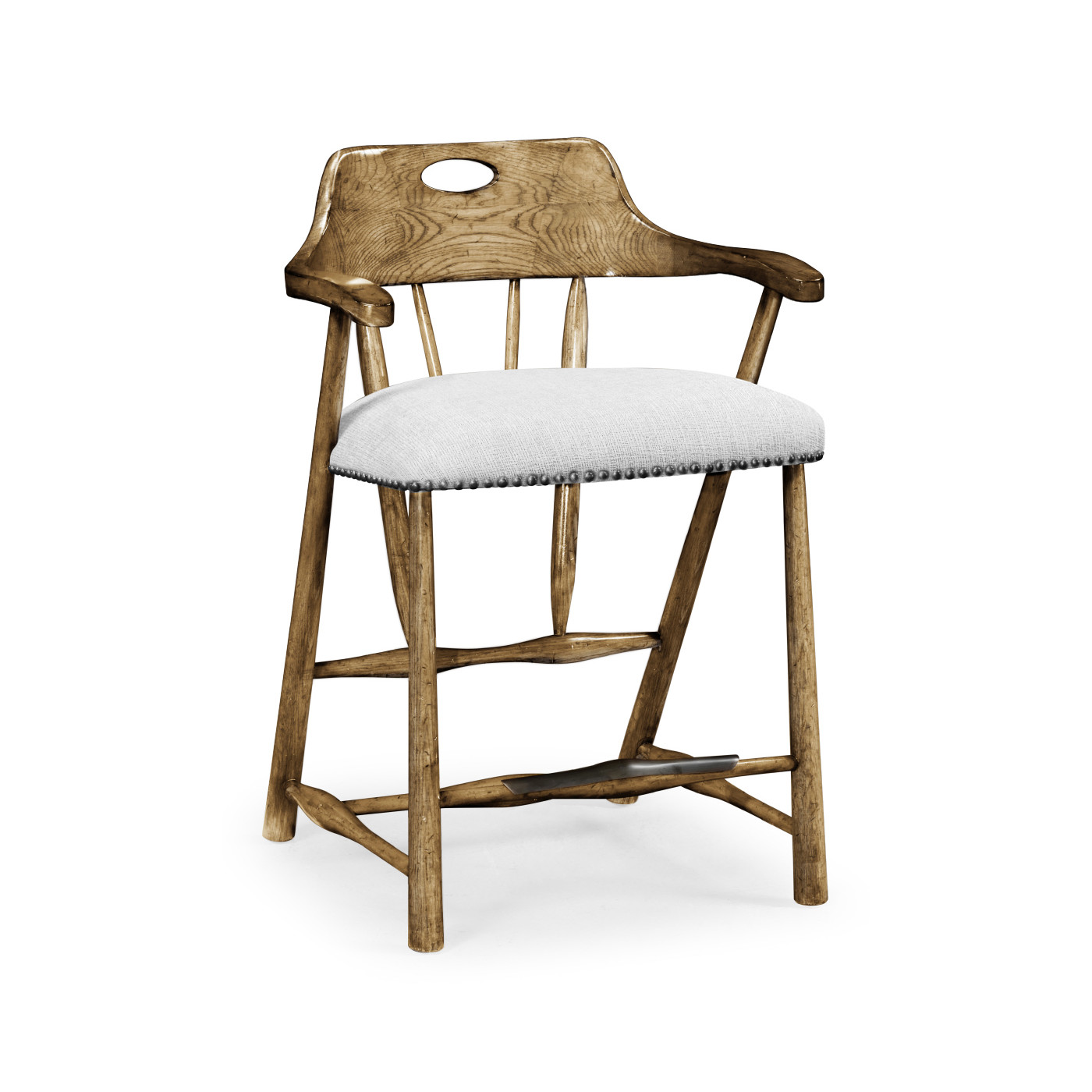 Smokers Style Medium Driftwood Counter Stool
