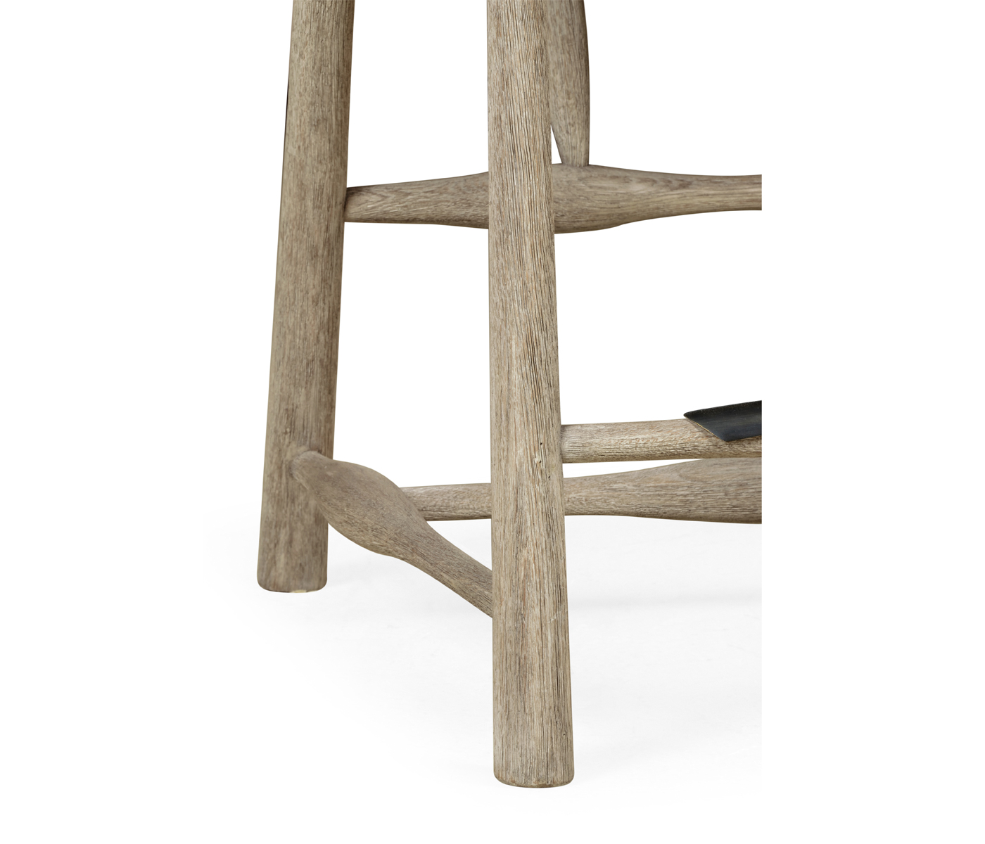 Smokers Style Grey Oak Counter Stool
