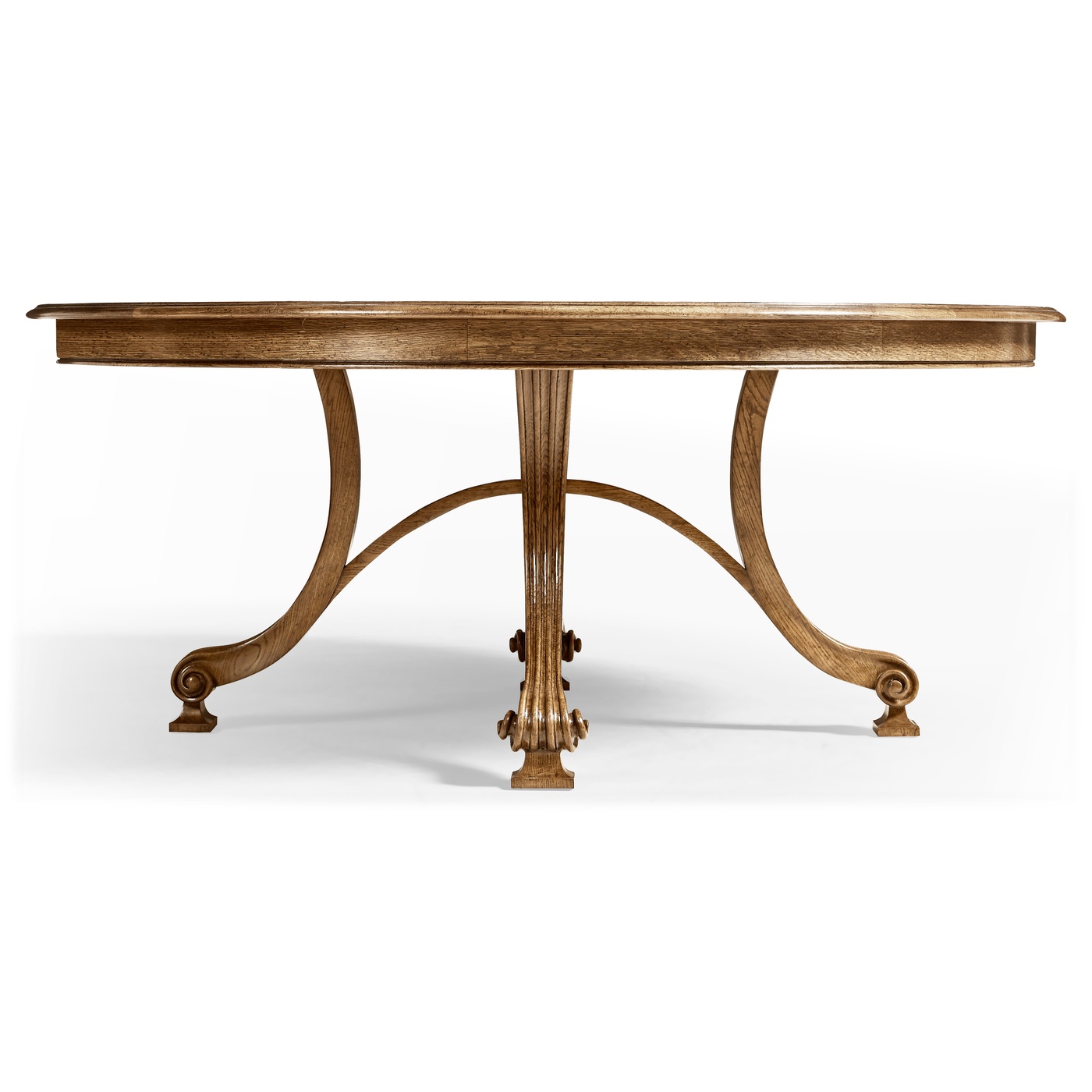 Round Caledonian Daniella & Burl Walnut Dining Table 72