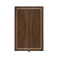 Rectangular Dark Santos & Brass End Table