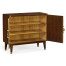 Walnut & Crackle Cloth Lacquered Server