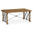 Small English Brown Oak & Iron Coffee Table