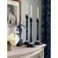 A Pair of Charcoal & White Candlesticks
