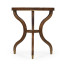 Triangular Dark Santos & Brass Side Table