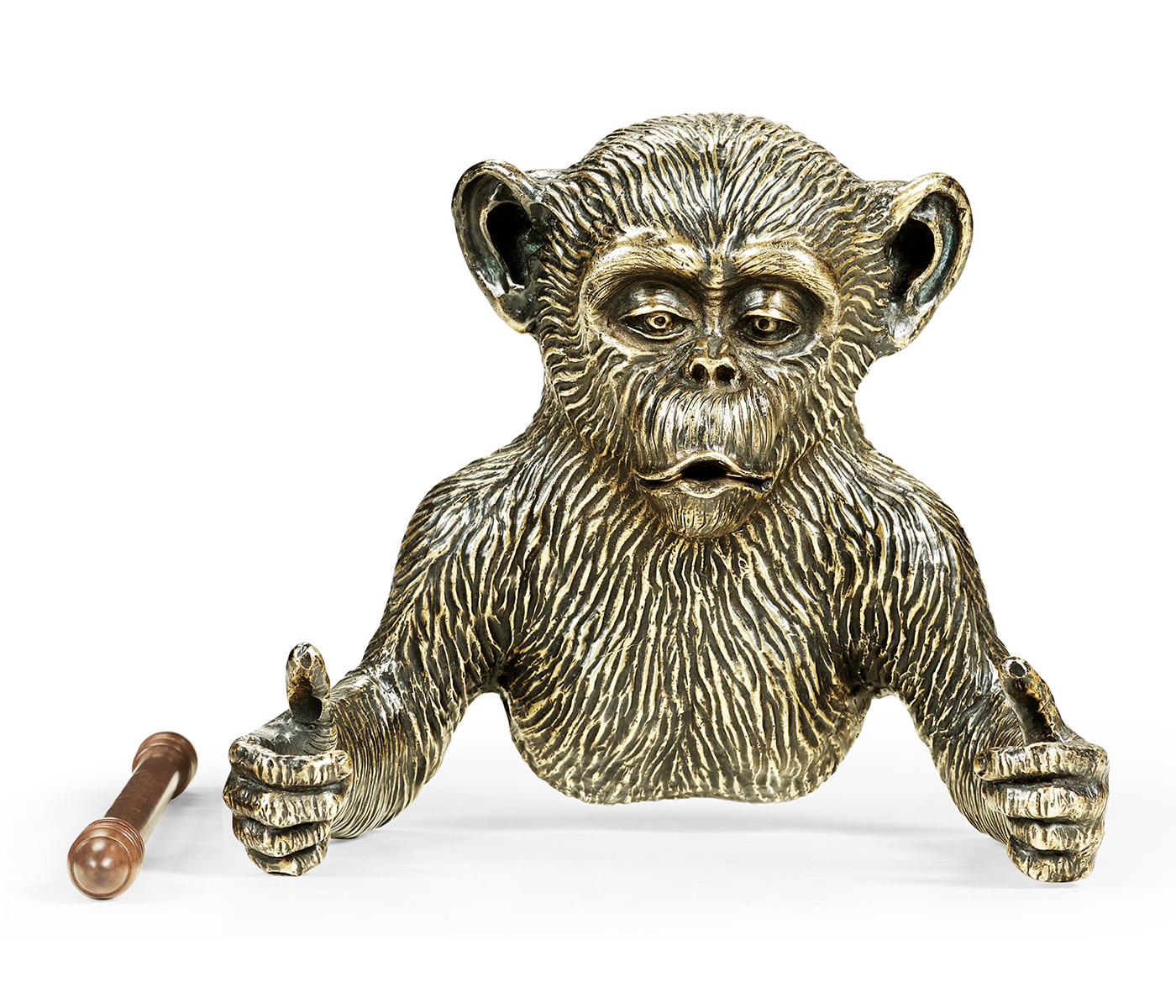 Antique Dark Bronze Monkey Tissue Paper Holder