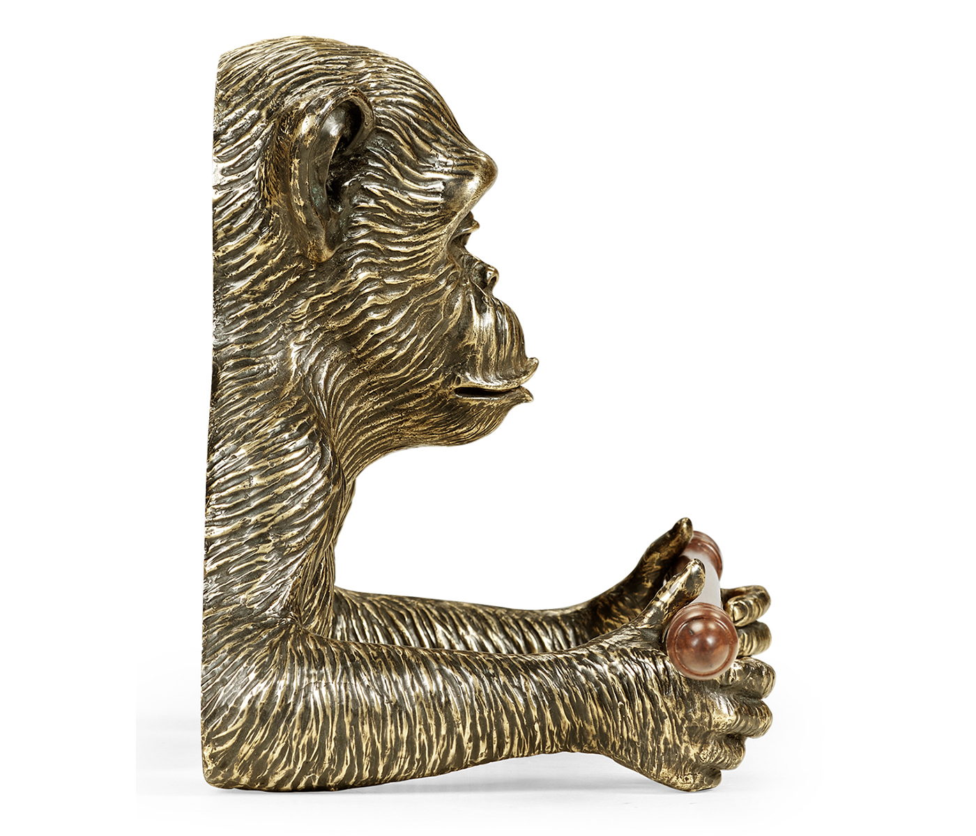 Antique Dark Bronze Monkey Tissue Paper Holder