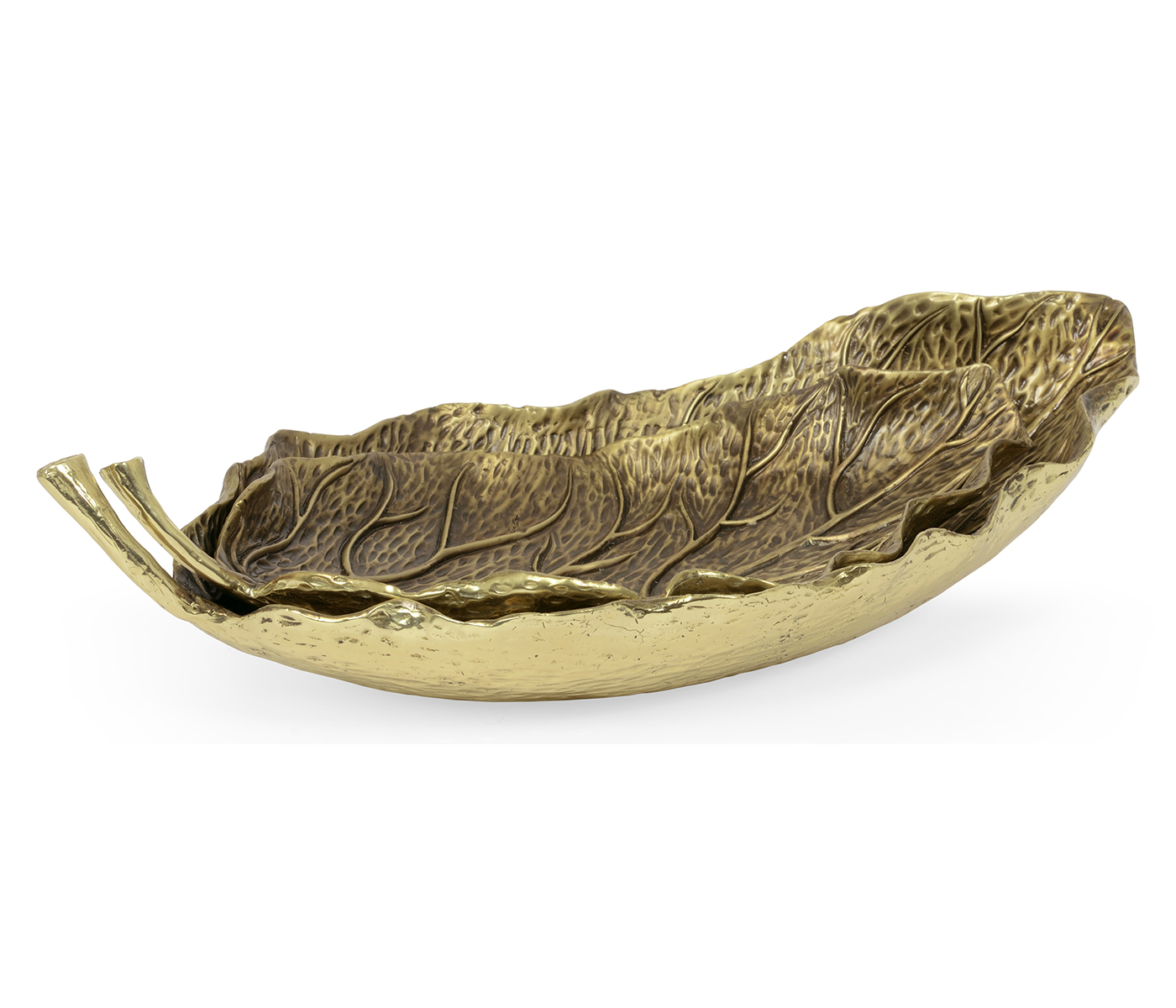 Pair of Antique Brass Leaves