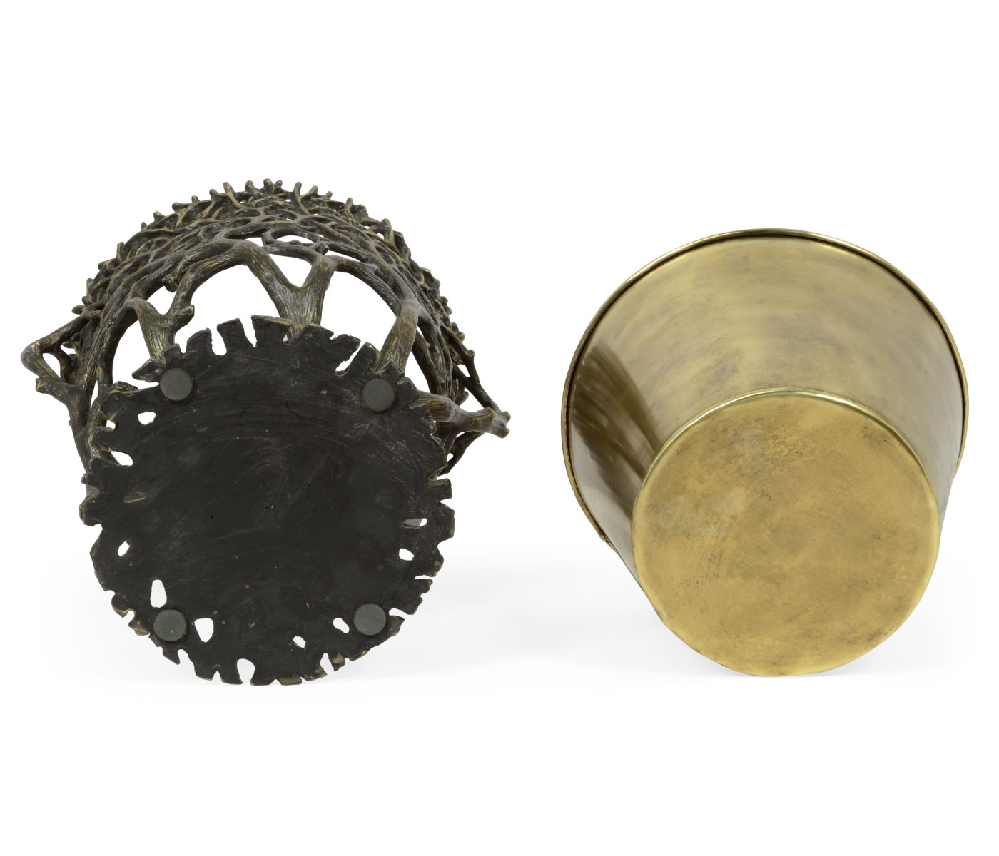 Light Dark Bronze Tree Planter