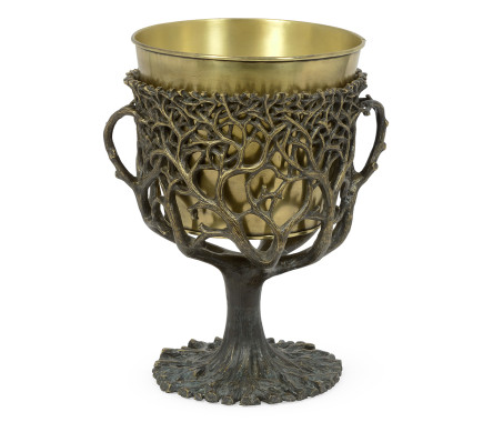 Light Dark Bronze Tree Planter